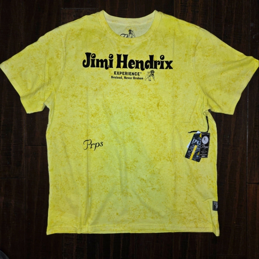 Prps Yellow Jimi Hendrix Graphic T-Shirt